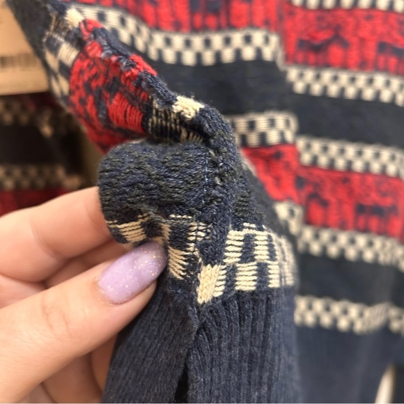 Free People We The Free To the Woods Knit Holiday Christmas Top NWT - Picture 9 of 14